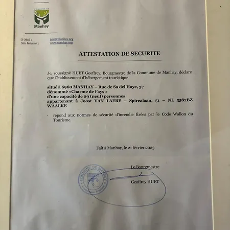 Дом отдыха Charme De Fays